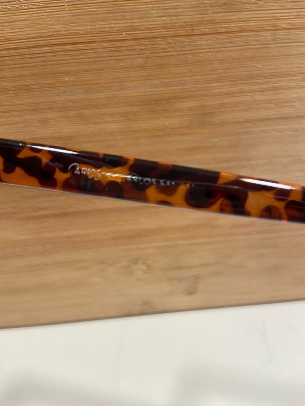 Carlos by Carlos Santana Tortoise Pink Oval Eyeglasses w/ Leopard Case - Picture 7 of 8